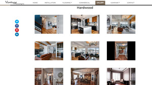 Vantage Flooring's photo gallery designed by Industrial NetMedia in Leduc. 